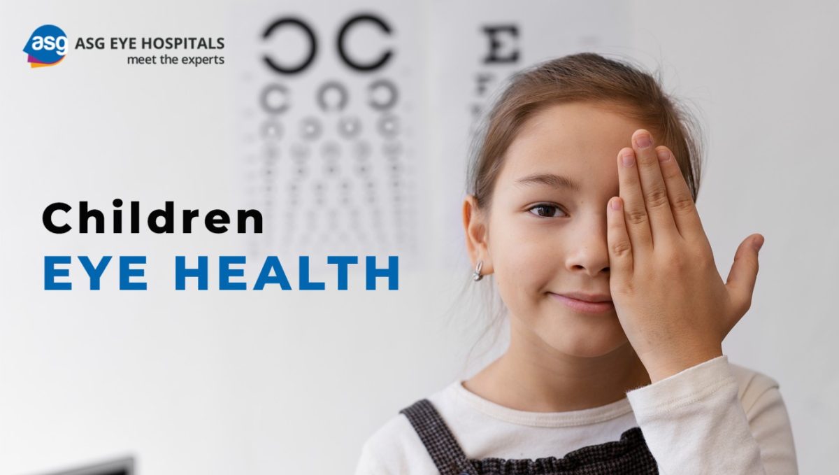 A girl looking for healthy eyes