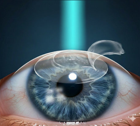 LASEK (Laser Epithelial Keratomileusis):