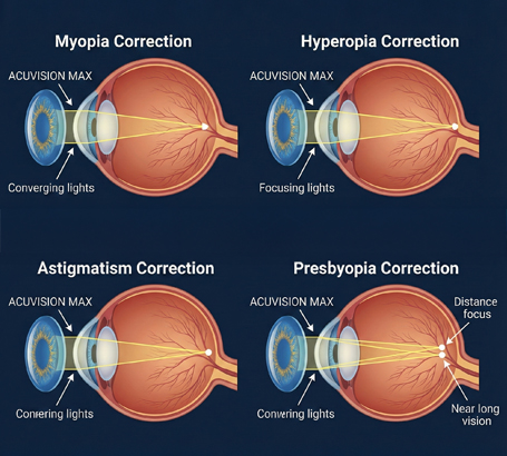 Effective for a wide range of refractive errors.