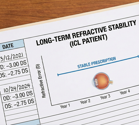 Long-term refractive stability without changing corneal shape.