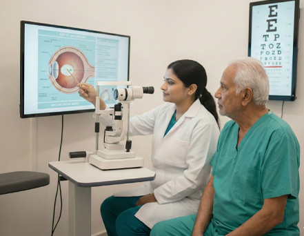 Follow-up visits scheduled to monitor healing and visual outcomes.